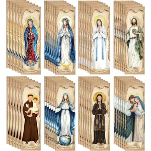 48 Pcs Virgin Mary Catholic Bookmarks, Vintage Our Lady of Guadalupe, Lourdes, St. Jude Book Marks for Reading, Christian Religious Bible Study Gifts for Women and Men Book Lovers