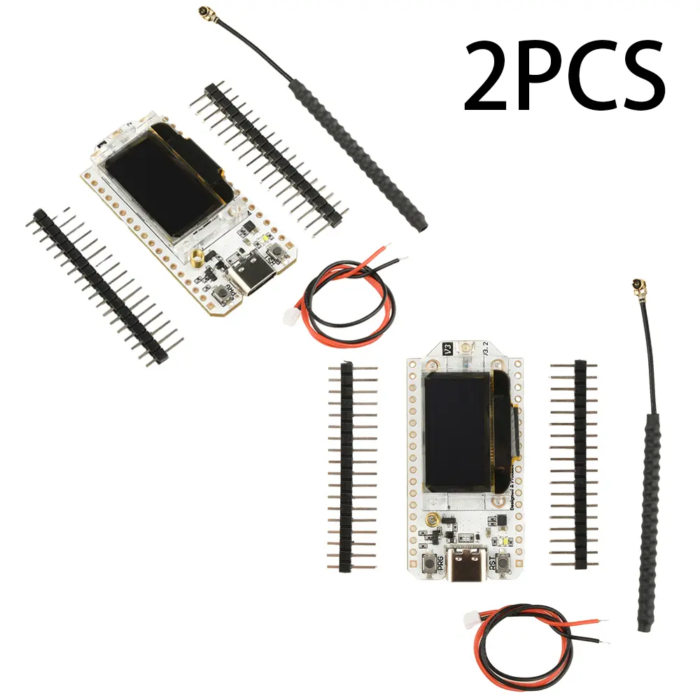 2PCS ESP32 LoRa OLED V3 Development Board Type-C 863-928MHz LoRa Antenna Module For Arduino Smart Home Wireless Teaching Device