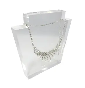 FixtureDisplays® Clear Acrylic Plexiglass Necklace Jewelry Stand Display 11620-15-NEW-NF
