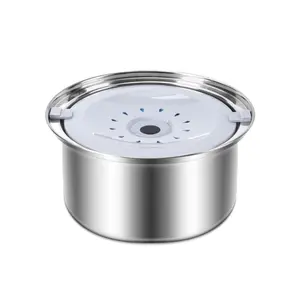 2.5/4L Large Capacity Stainless Steel Pet Water Bowl Suspended Dog Food Dish Spill-Proof Drip-Free Cat Water Dispenser Stainless Steel Bowls
