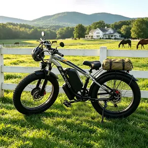 E·BYCCO 24" C5PRO Peak 6000W  Off-Road Fat Tire Electric Bike ebike plegable Led Bike Light summervibes️