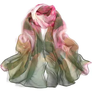Scarfs for Women Lightweight Print Floral Pattern Scarf Shawl Fashion Scarves Sunscreen Shawls