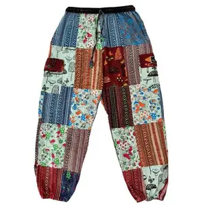 Patchwork Cotton trouser : Comfortable durable hippie trouser