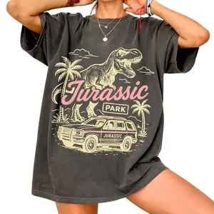 The Vintage Jurassic Park Comfort Colors Shirts,  Retro Dinosaur Shirt, Classic Movie Shirt, Gift For Men Women, Crew Neck, Menswear Top, Womenswear Top Underwear Streetwear