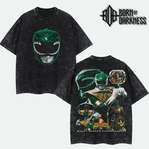 BOD - GREEN RANGER Power Rangers MMorphin Vintage Unisex Oversize Power Rangers Washed Cotton T-shirt Hoodie, Graphic Tee, Power Rangers Lover, Power Rangers Merch Fan, Outfits Men, Boys Merch Top