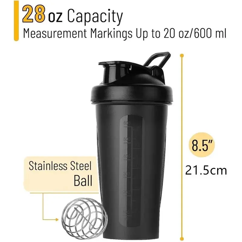 Portable Protein Powder Shaker Bottle Lightweight