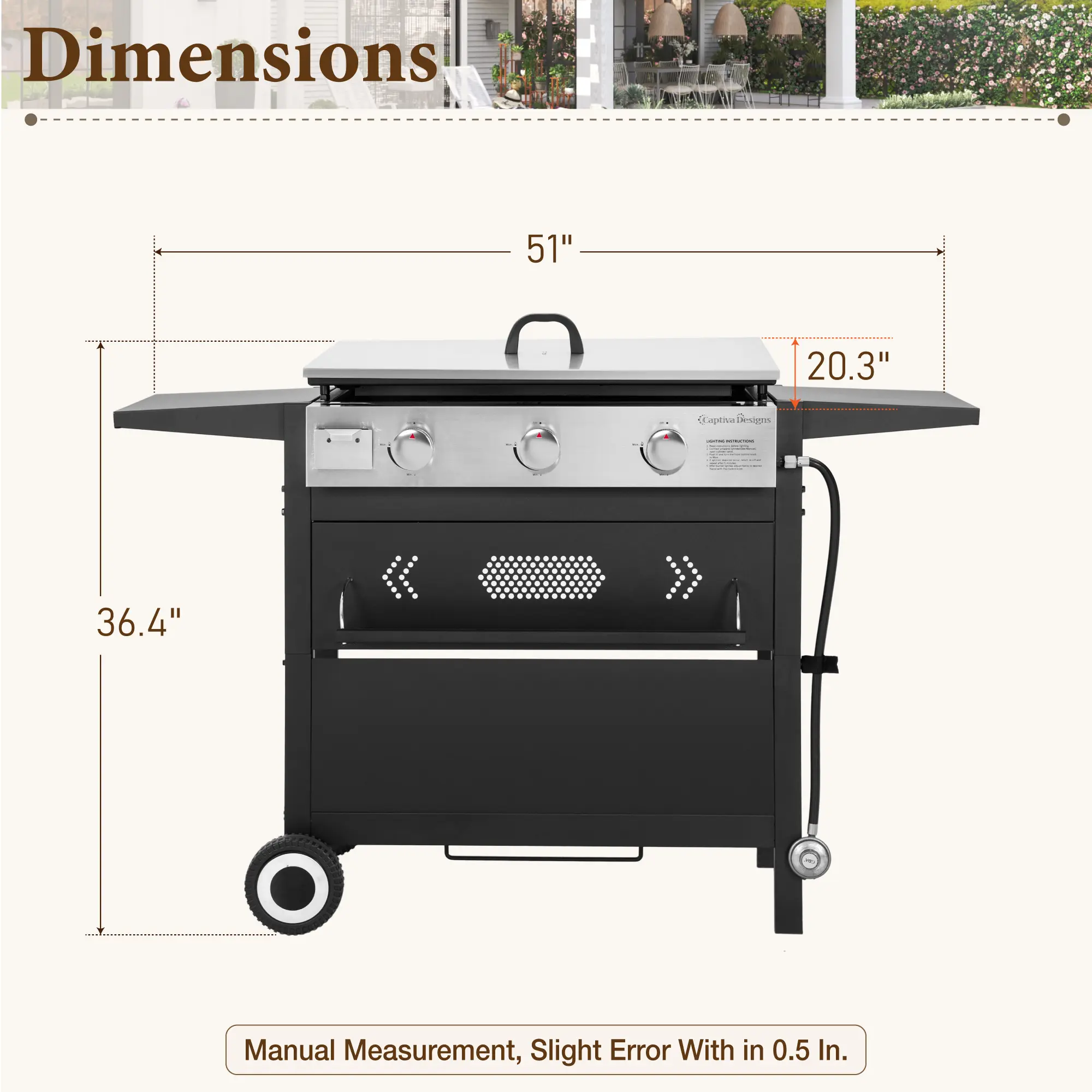 Free Standing Griddle Grill