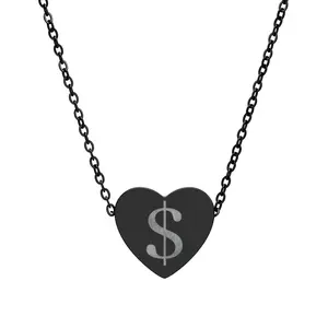 $ Heart Necklace (Engraving)