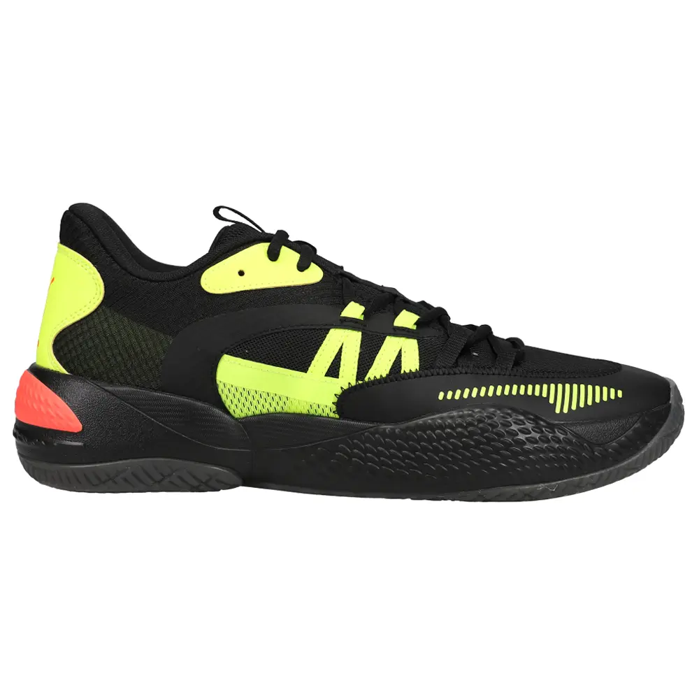 PUMA Mens Court Rider 2.0 Glow Stick Basketball Sneakers Shoes - Black PUMA Mens Court Rider 2.0 Glow Stick Basketball Sneakers Shoes - Black