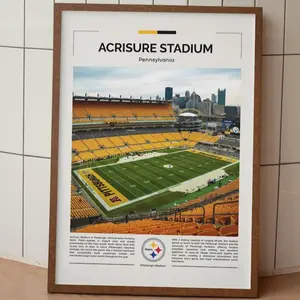 Stadium Poster, Pittsburgh Steelers Wall Art, Steelers Print, Poster Wall Art, Gift For Football Fans, Stadium Art