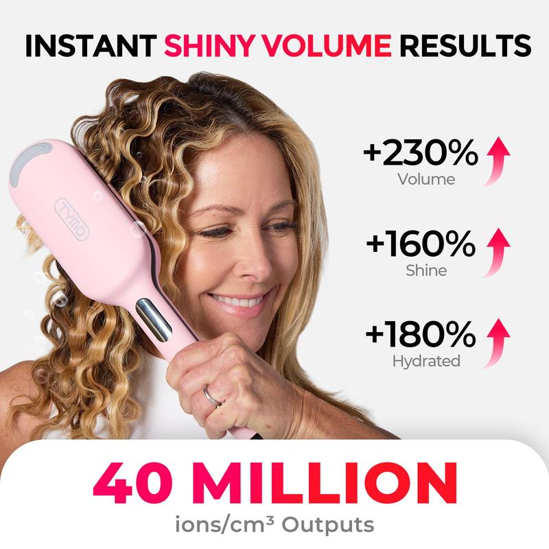 TYMO ROVY Beach Waves Curling Wand, Ionic Deep Waver Hair Curler Tool With Ceramic 3 Barrel For Women, Dual Voltage, Anti-Scald, Easy To Use Crimper Iron Hair Crimper Bed Head Waver Comfort, Hollywood Waves,Styling Kit,Negative Ion