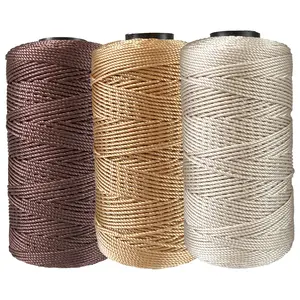 3pcs 100% Polyester Ice Silk Yarn, Ideal for Crochet Sun Hats, Outdoor Caps, Seat Cushions, Handbags, Slippers, DIY Crafts, Valentine's Gift, Knitting Supplies