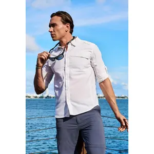 Men's Nassau Long Sleeve Fishing Shirt | White