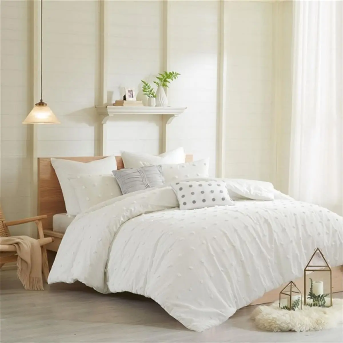 Urban Habitat UH10-0198 Brooklyn Luxury Relaxing Comforter Set, Ivory - Twin, Twin Extra Large, Bedding Decor