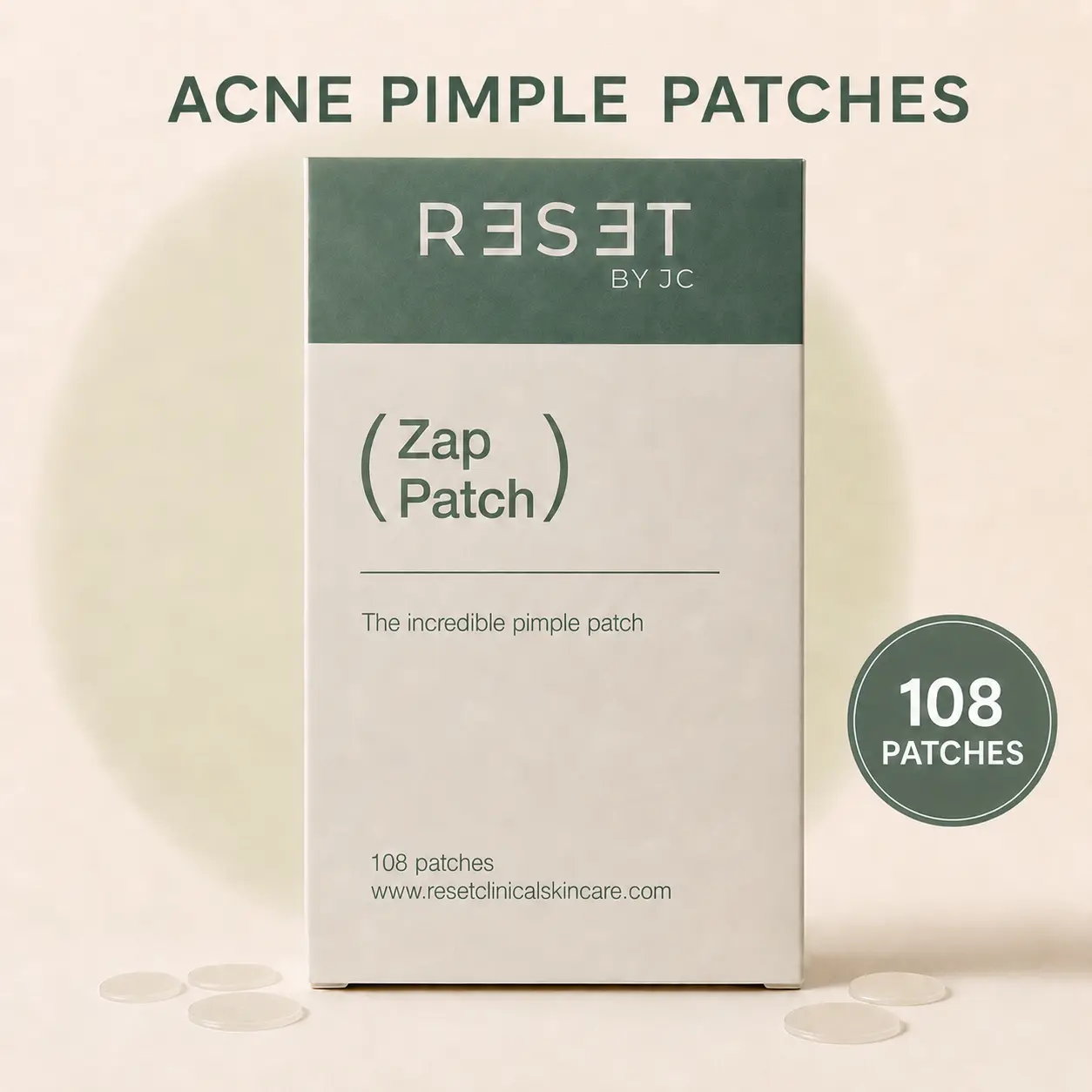 Reset by JC Zap Patch Acne Pimple Patches, 180 Patches