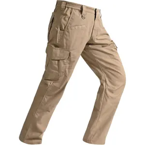Mens Tactical Pants Ripstop Cargo Work Pants with 9 Pockets Water Resistant Breathable Hiking Construction PantsGift