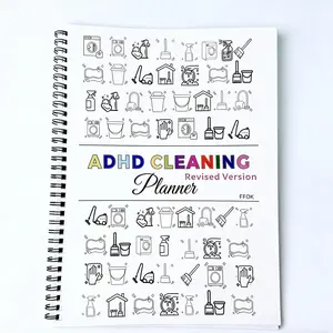 ADHD-Friendly Home Cleaning Planner for Adults: Structured Daily, Weekly, and Monthly Cleaning Schedules with Integrated Chore Tracking