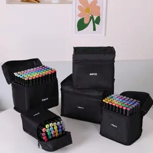 24-262 Colors Dual Tip Art Markers Set, Coloring Book Markers, Professional Permanent Drawing Pens for Anime Coloring & School Supplies, Artist Supplies, Ideal Christmas Gift