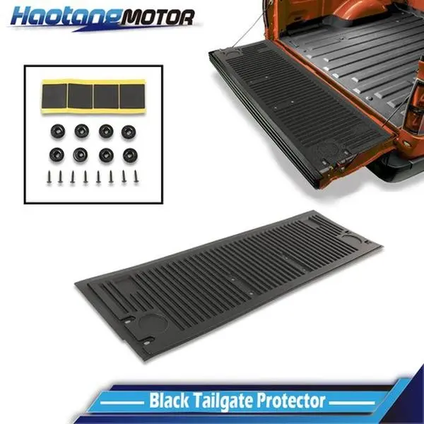 CROSSDESIGN Tailgate  Cargo Liftgate Protector Cover Black Fit For 2015-2020 Ford F150