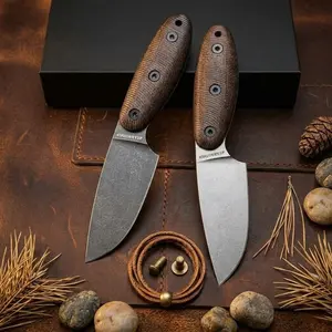 JEABROTHER Camping Knife,DC53 Steel,Fixed Blade Kydex Sheath,Outdoor Versatile Fruit Knife,Fishing Knife,Survival Cutting Tool,Ideal Gift for Men