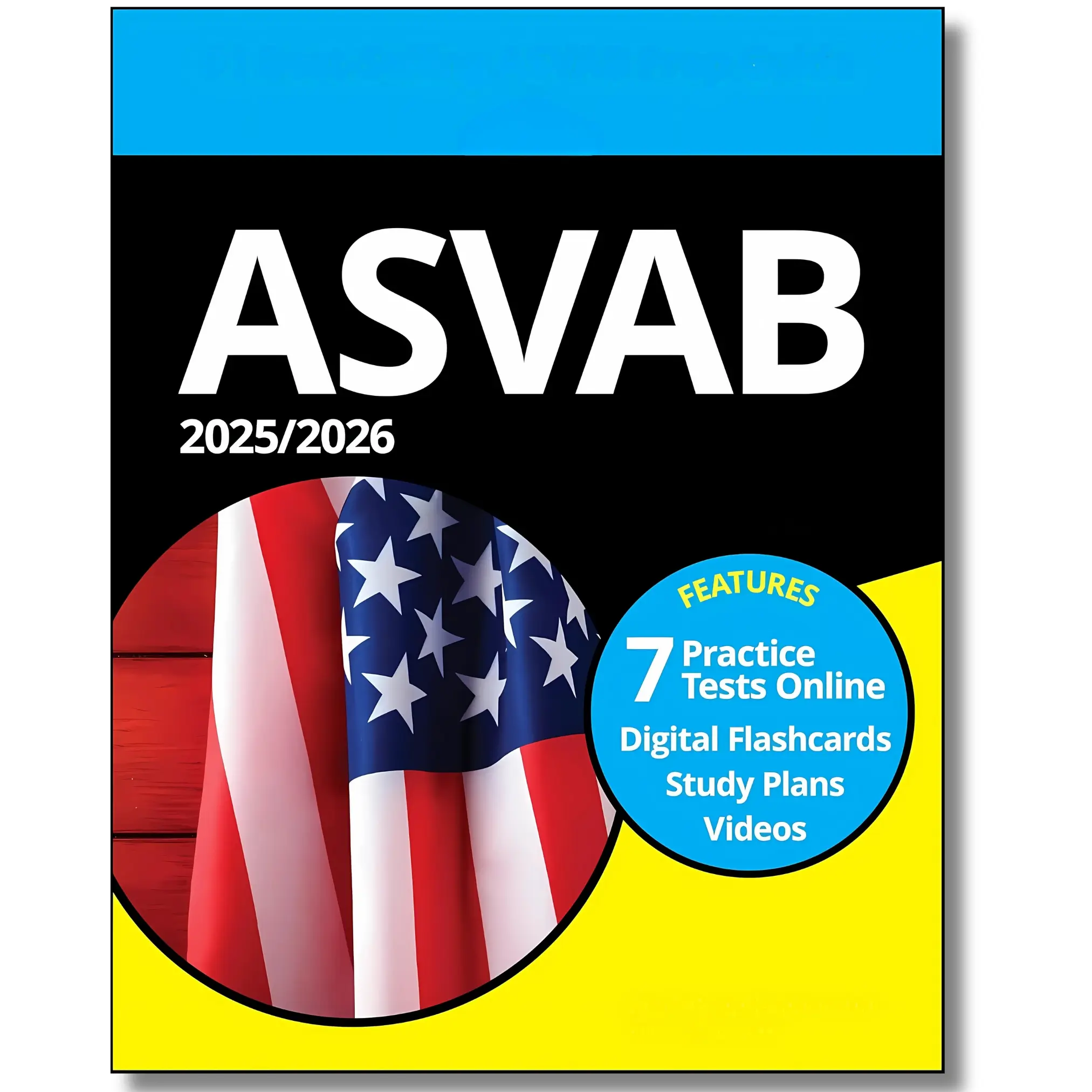 2025/2026 ASVAB For Dummies 14th Edition Paperback Textbook - 7 Online Practice Tests, Videos, Flashcards, 656 Pages by Angie Papple Johnston for Career Prep