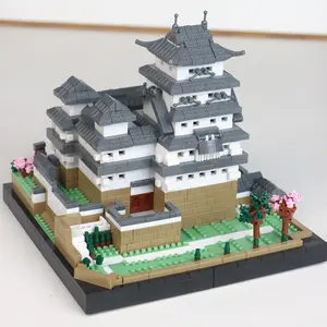 Mini City Model, Ancient Castle Building Blocks, High Difficulty Assembly Model, Christmas Gift, New Year Gift, Choking Hazard Warning