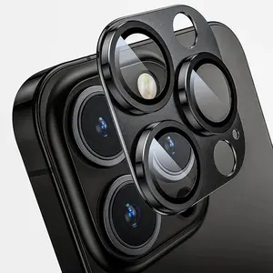Tempered Glass Phone Camera Lens Protector, Protective Camera Protector Lens Cover, Mobile Phone Accessories Compatible with For iPhone 16 Pro Max/16 Pro Protection