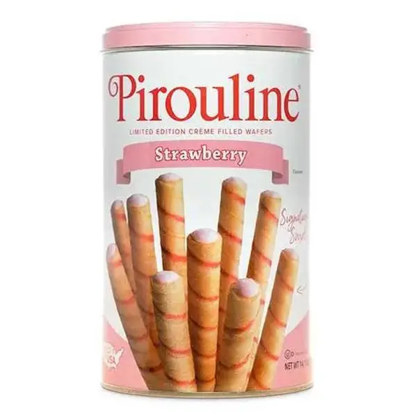 Pirouline Strawberry 14.1oz Tin