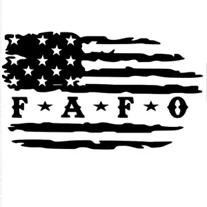 FAFO flag car decal