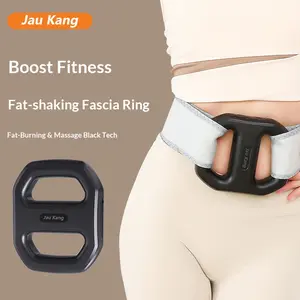 Handheld fascia ring massager with 4 modes and 3 intensity levels, ideal for use on your abdomen, back, waist and legs. This portable muscle vibration massager features an ultra-compact build, making it a wonderful gift for dad, mom and friends