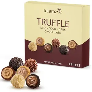 Mothers Day Chocolate Truffles Gift Box 9 Count, Ideal Assorted Chocolate Gift Box for Mothers Day, Anniversary, Birthday and Special Occasions, Perfect for Sharing with Loved Ones