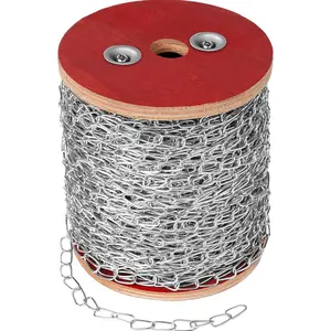 262 ft Jack Chain Heavy Duty Stainless Steel Chain Links Metal Coil Chain Utility Chain Roll Spool for Hanging Basket, Bird Feeders, Light Fixture, Camping, Pet Towing, Artworks (1.42 mm * 80 m)