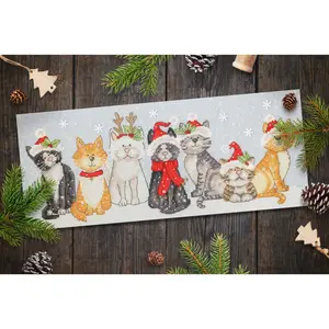 Festive Felines XKTB11 Counted Cross Stitch Kit