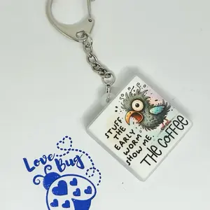 1.5 in. X 1.5 in. Glow in the dark silicone character keychains perfect to elevate any keychains set or any other DIY project.