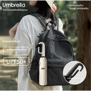 Hot Sale Ring Handle Umbrella 10K 3Fold Automatic UV Business Windproof Ring Handle Umbrella for Gift Rain Sun lady man