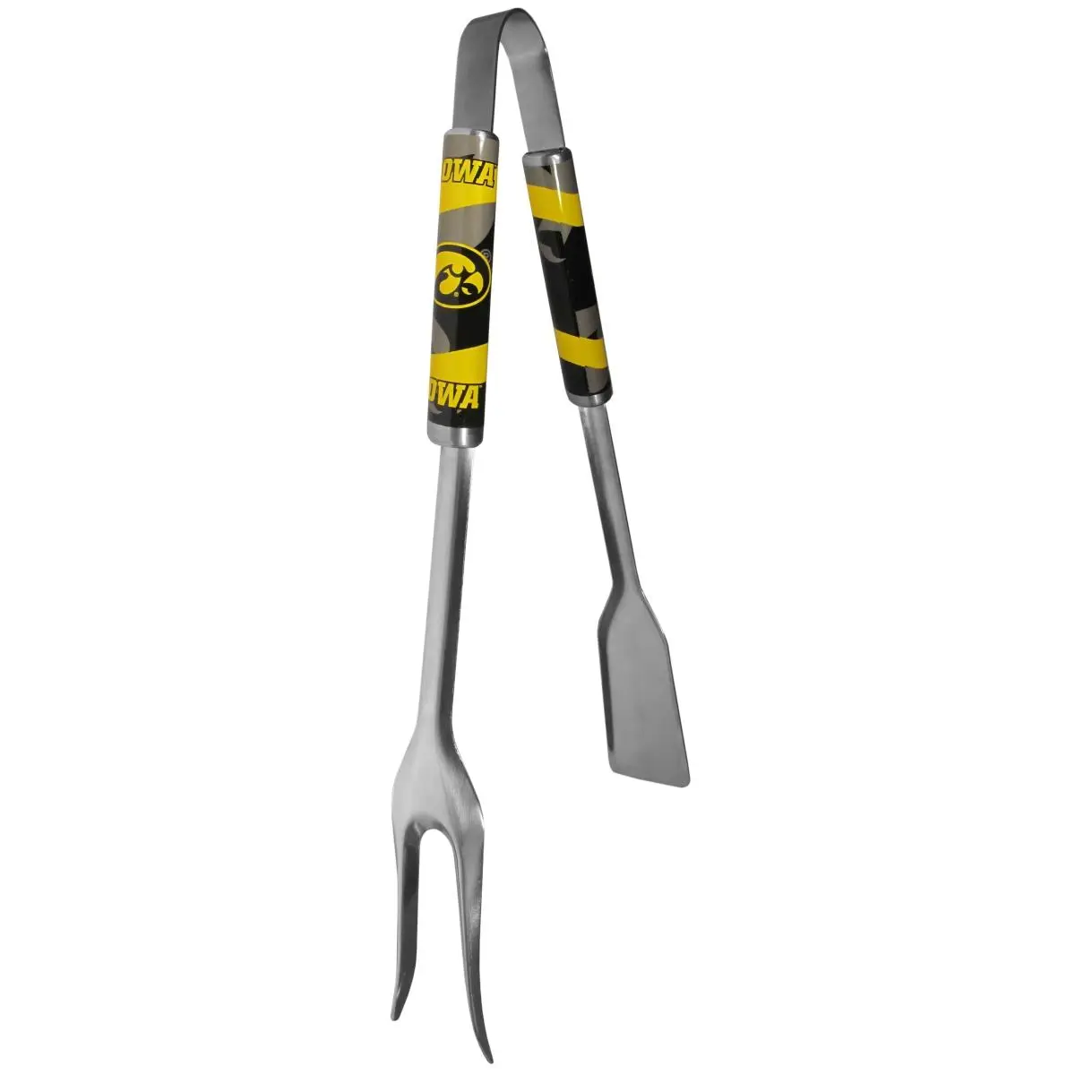 212 MAIN 3-in-1 Stainless Steel BBQ Utensils Set - Space Saver Multi-Tool with Bright Graphics, Included Fork for Team Spirit Barbecue Use