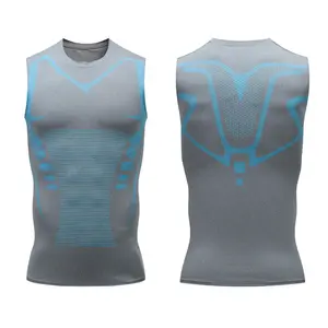 Men's Slim Fit Compression Tank Top, Quick Dry Stretch Sleeveless Base Layer, Breathable Athletic Vest for Running Basketball Gym Training & Casual Wear