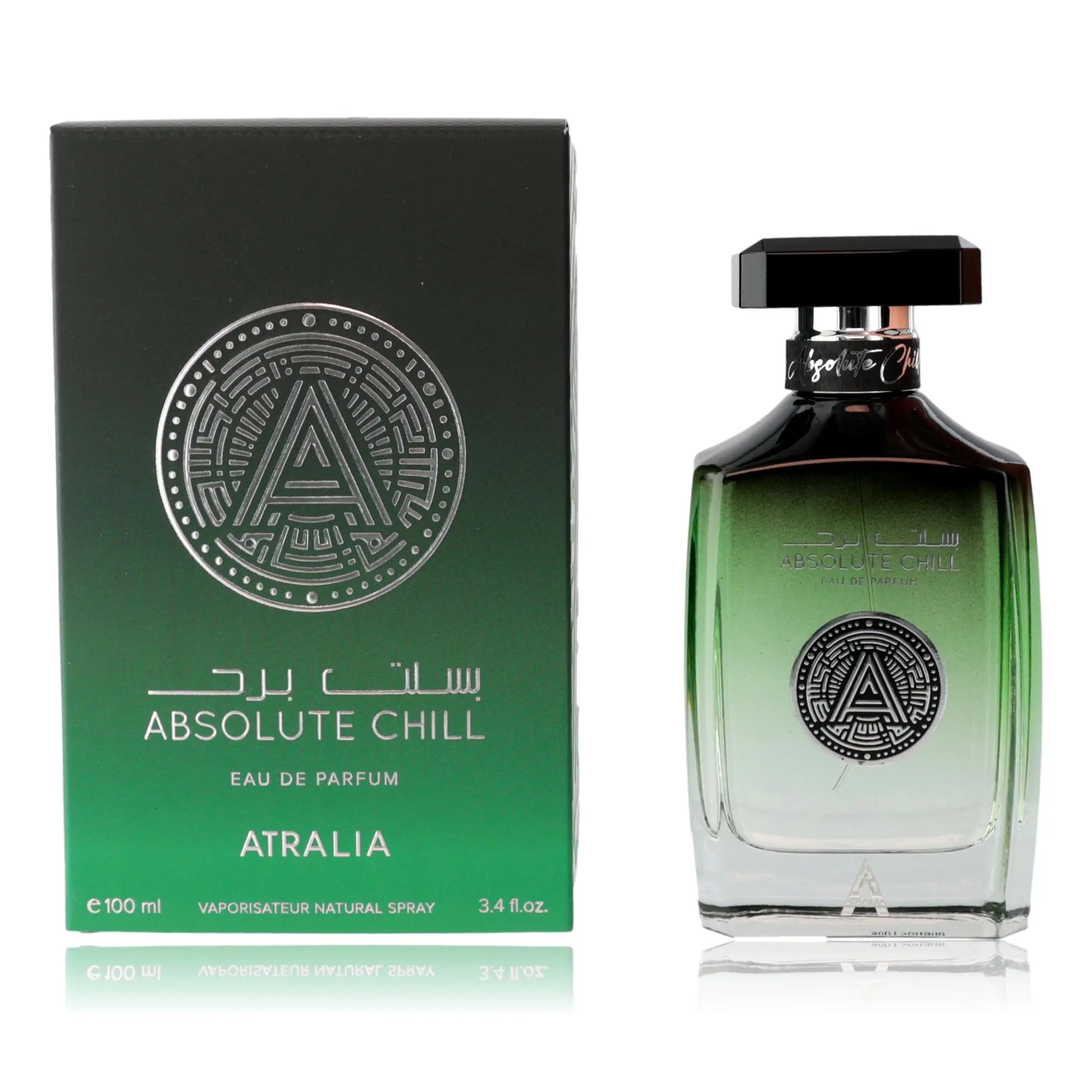 Absolute Chill by Atralia Unisex EDP Spray Bottle - 3.4 fl oz, Fresh Blend with Mint Mix for Unisex Wear