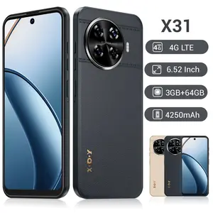 Xgody Unlocked Cell Phone X31,6.52 Inch QHD Waterdrop Screen Smartphone,4G Dual SIM Cheap Mobile Phones 3GB+64GB Expanded 256G 4250mAh Battery 13MP Camera T-Mobile Android Phone with Face Unlock