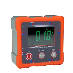 Digital  Angle Gauge Type-C Rechargeable, Four sided  , IP67  rating, Measures 0-90 and 0-180  Ranges, Measures and Sets Angles or TAN