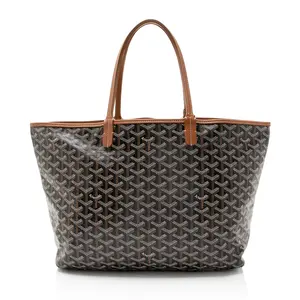 Pre-owned Goyard Leather Tote Bags Goyardine Canvas St. Louis PM Tote