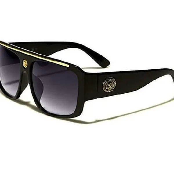Oversized Lonnie Vintage Eyewear for Rappers-DJs - 1980s Retro Men's Sunglasses, 90s Classic Men's Sunglasses