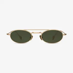 BREAKLIGHT Unisex Oval Aviator Sunglasses with Double Rim and Sleek Design for Low-Pressure Exits