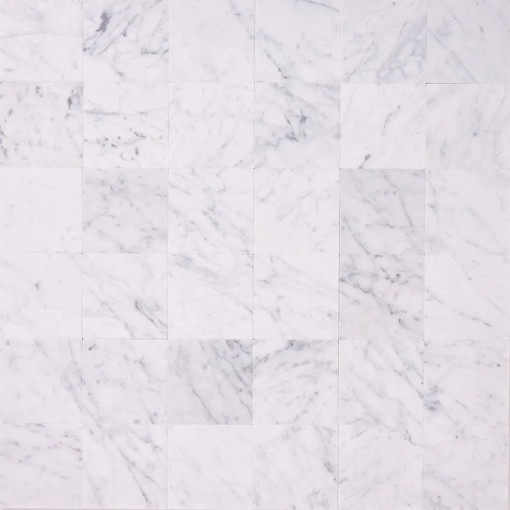Carrara White 4×4 Polished/Honed Marble Tile Sample
