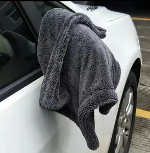 Large 36" x 28" Twisted-Loop Car Drying Towel, 1300 GSM Ultra-Absorbent, Water Spot-Free, Super Soft, Lint-Free, Quick Drying, Premium Microfiber