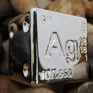 Element Dice Silver Plated Dice