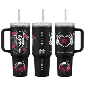 Sleep Token Music Custom 40 oz 20 oz Tumbler With Handle