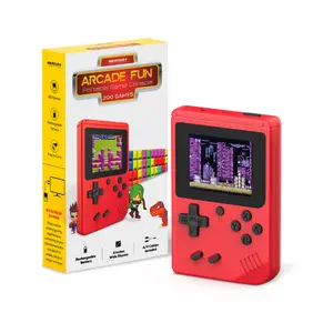 Arcade Fun Portable Gaming Console - Classic Retro Handheld with 200 Arcade Games, Red, Any Age