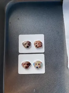 Customizable Pet Earrings Customizable Earring	Stud Earrings	Handmade Jewelry	Pet Lover Gift	Personalized Jewelry	Unique Earrings	Furry Friend Jewelry	Women's Accessories	Gift for Her	Thoughtful Gift	Cherish Your Pet	Cute	Comfortable