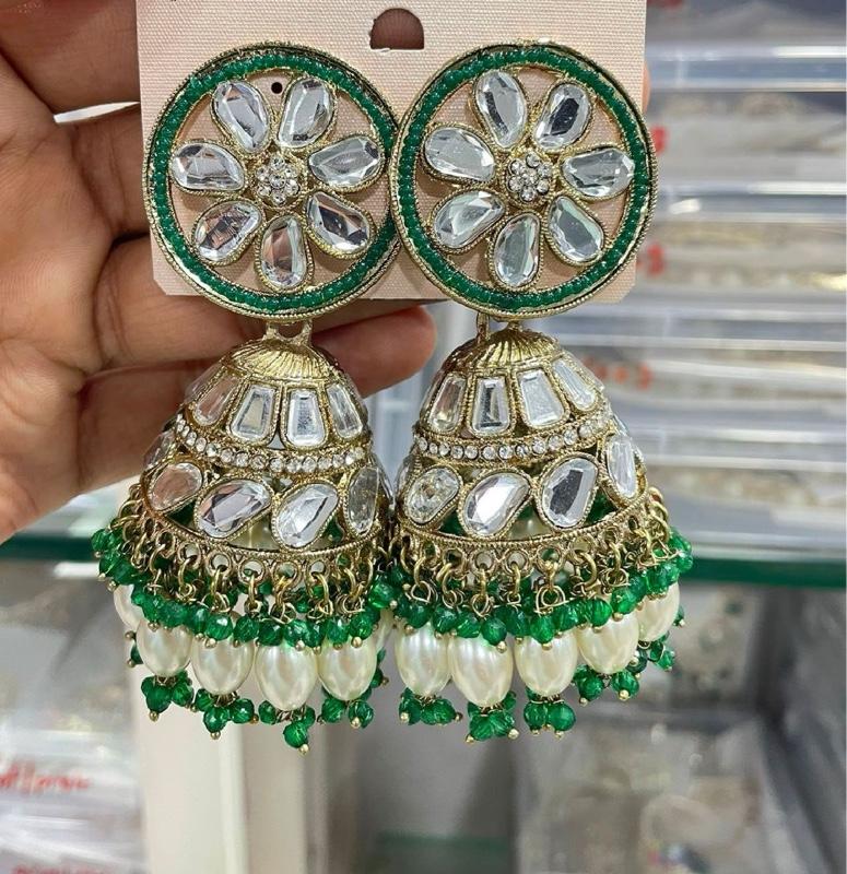 Jhumka Earring - Stylish Design for Everyday Wear, Lightweight and Durable Material, Perfect for Fashion and Casual Occasions (NO REFUND OR EXCHANGE)